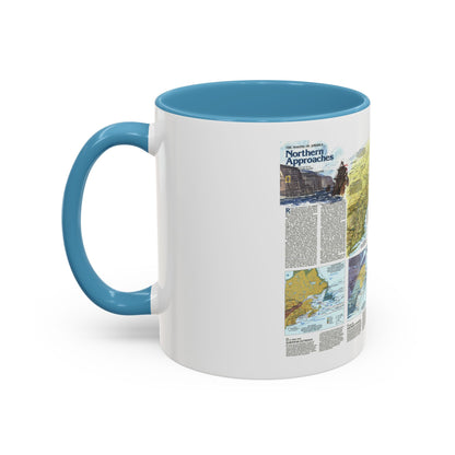USA - Northern Approaches 2 (1985) (Map) Accent Coffee Mug