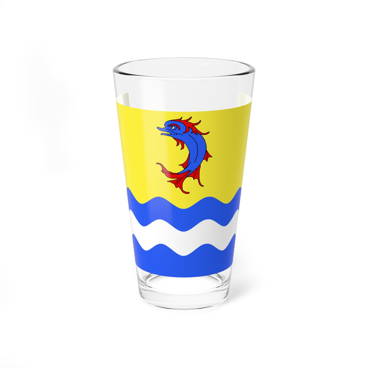 Drapeau departement fr Drome (France) Pint Glass 16oz