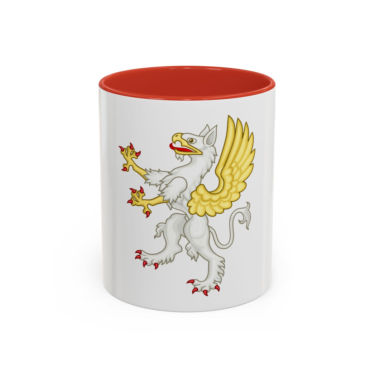 Gryphon Badge of Edward III - Accent Coffee Mug