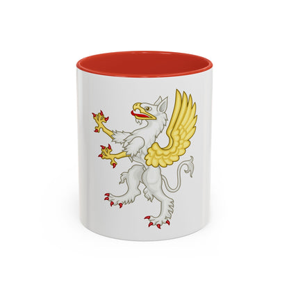 Gryphon Badge of Edward III - Accent Coffee Mug