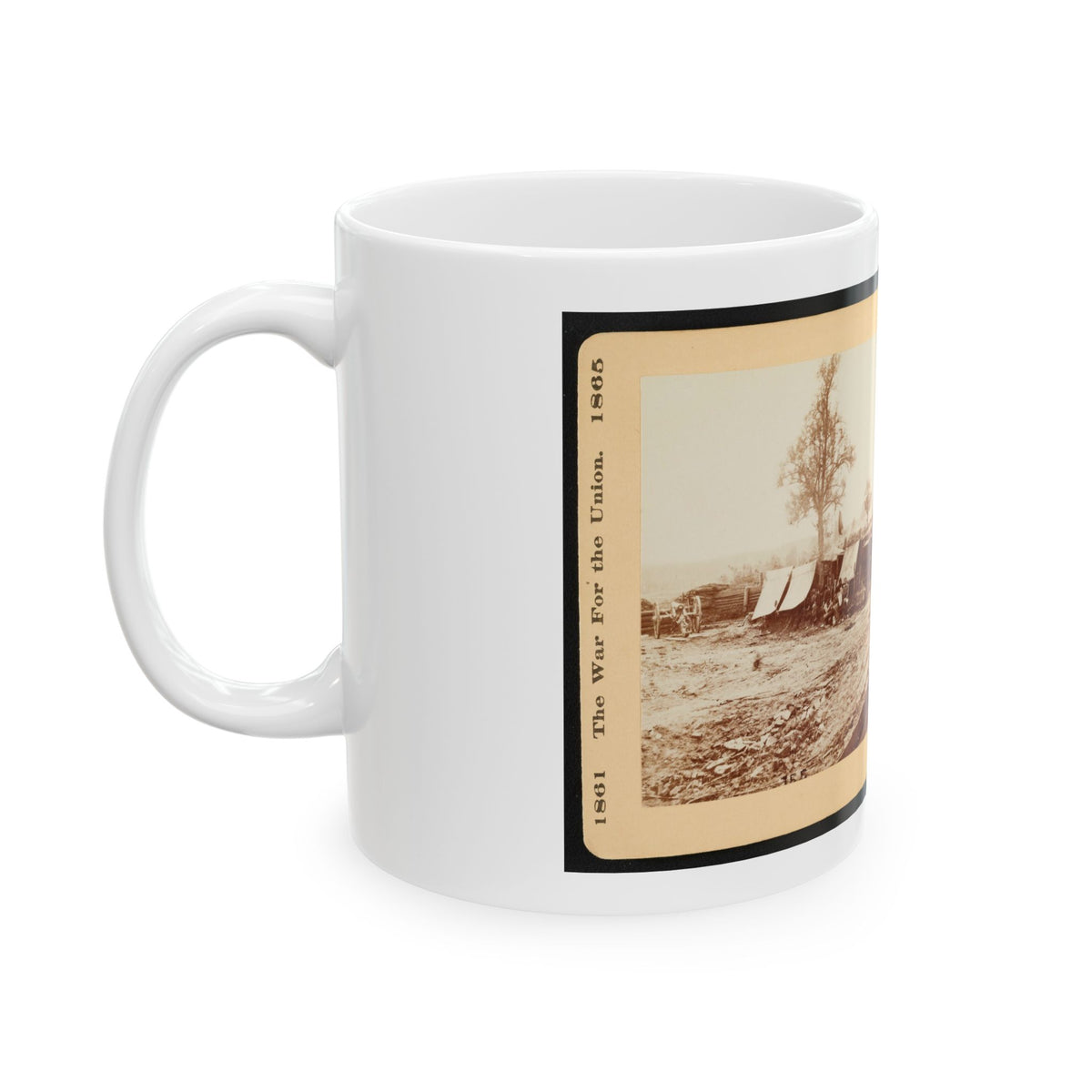 A Confederate Redoubt 001 (U.S. Civil War) White Coffee Mug