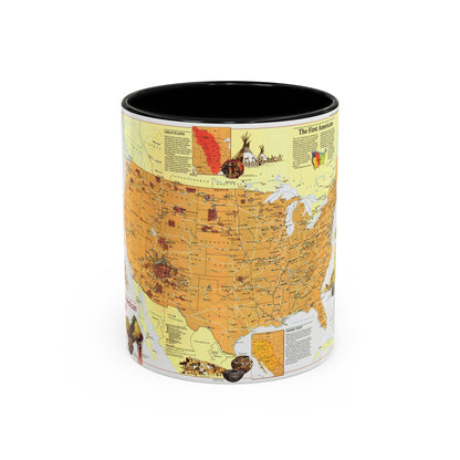 North America - Native American Heritage (1991) (Map) Accent Coffee Mug