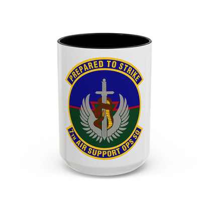 7th Air Support Operations Squadron (U.S. Air Force) Accent Coffee Mug