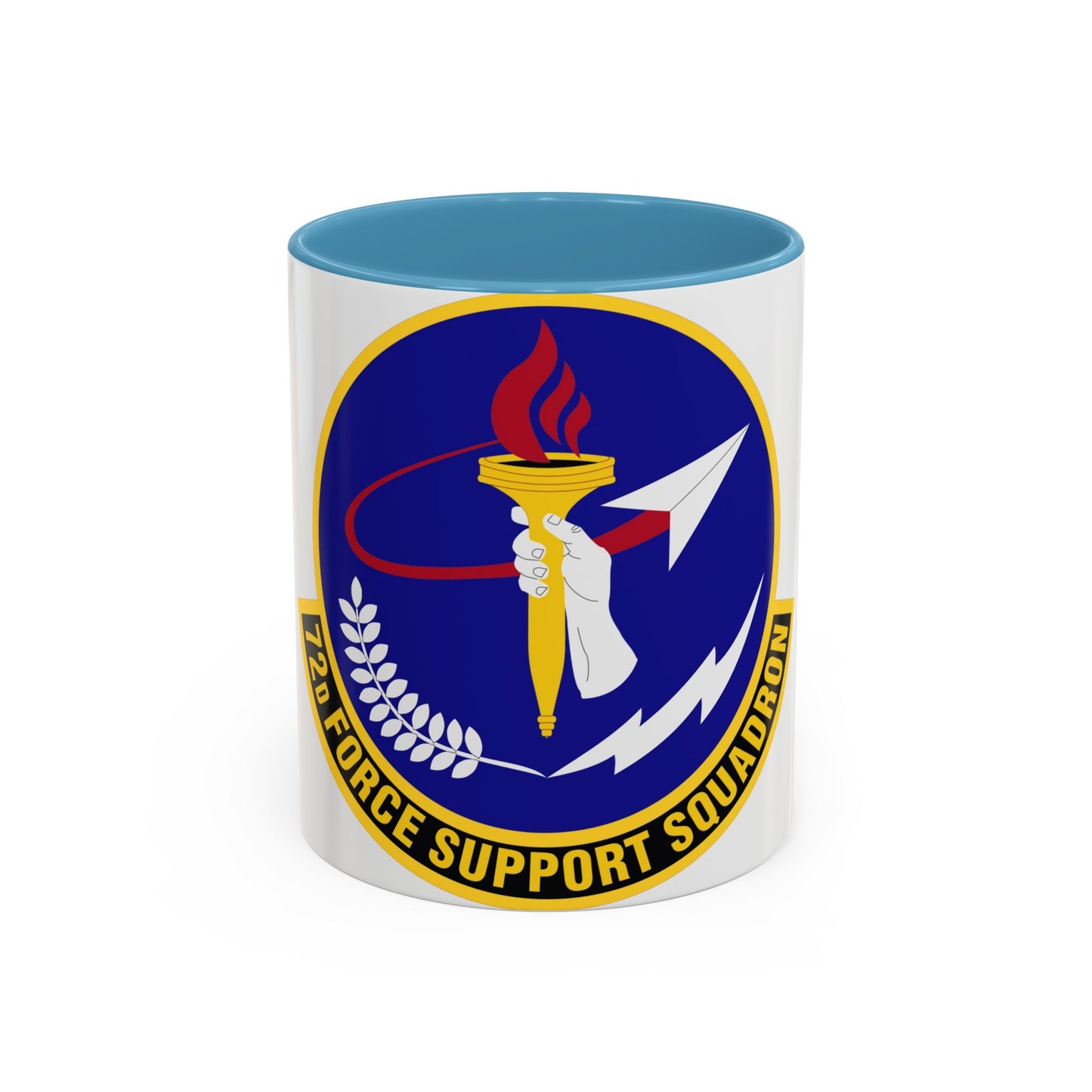 72d Force Support Squadron (U.S. Air Force) Accent Coffee Mug