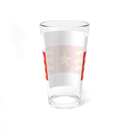 House Flag of COSCO 1960 - 1993 (China) Pint Glass 16oz