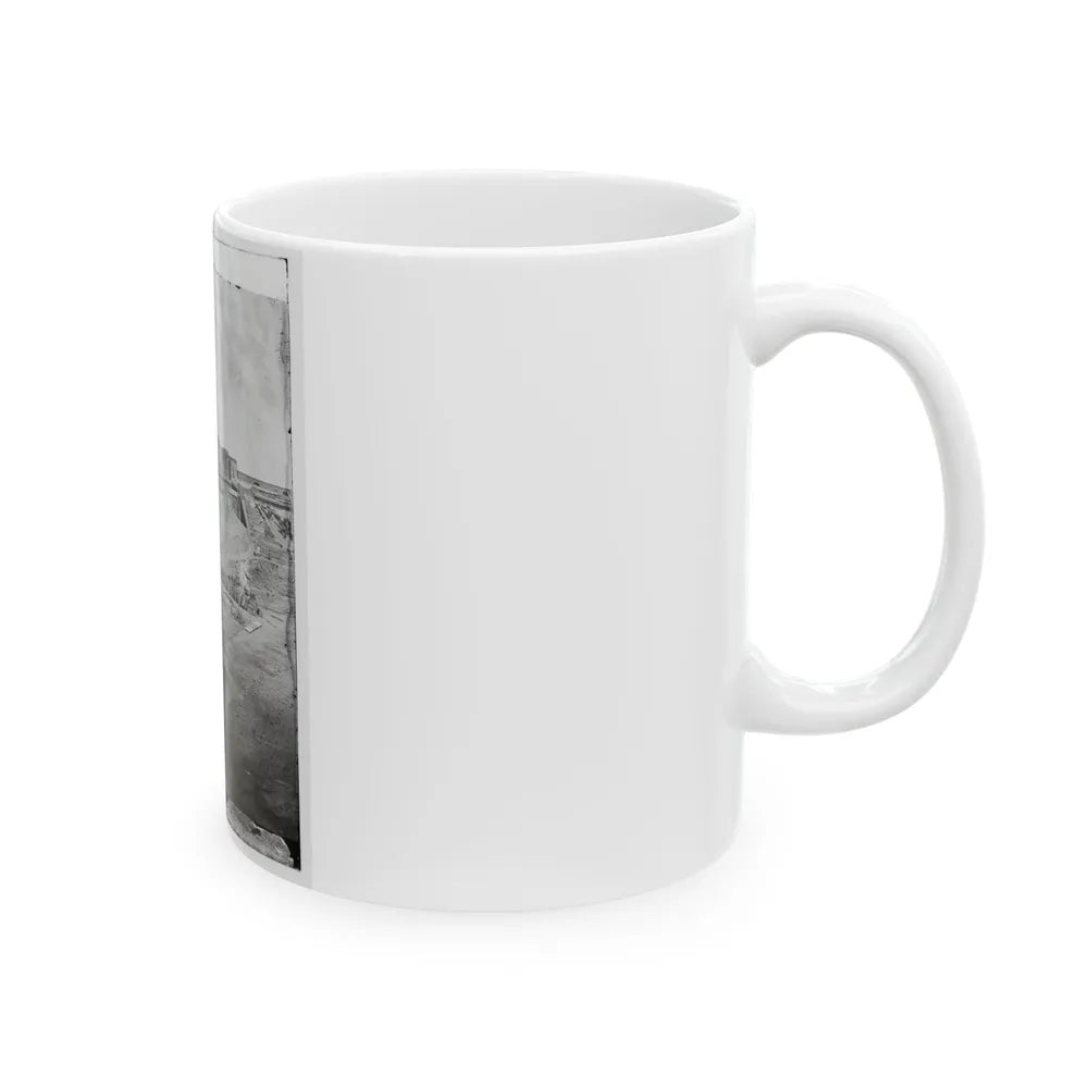 Fort Pulaski, Ga. Interior View Of Rear Parapet (U.S. Civil War) White Coffee Mug-Go Mug Yourself