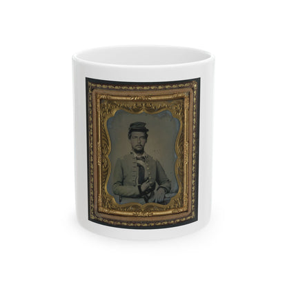 Unidentified Soldier In Confederate Major's Uniform (U.S. Civil War) White Coffee Mug