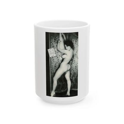 June Palmer #299 - Nude (Vintage Female Icon) White Coffee Mug-15oz-Go Mug Yourself