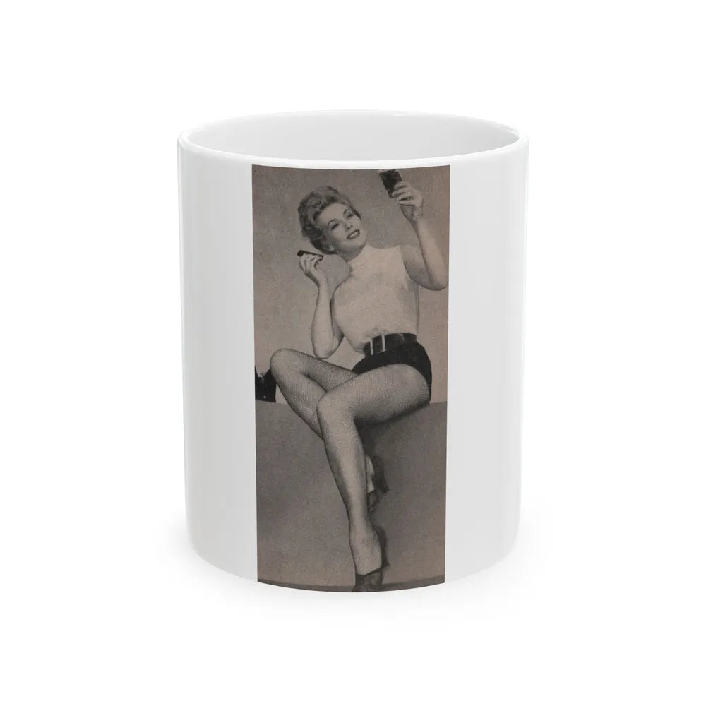 Kim Novak #176 - Scanned Mag. 66 Photos (Vintage Female Icon) White Coffee Mug-11oz-Go Mug Yourself