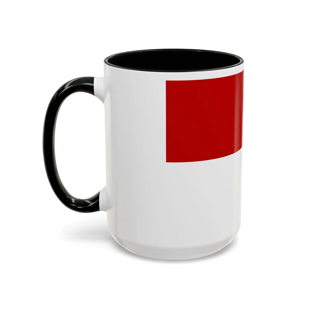 Flag of Gaeta Italy - Accent Coffee Mug-Go Mug Yourself