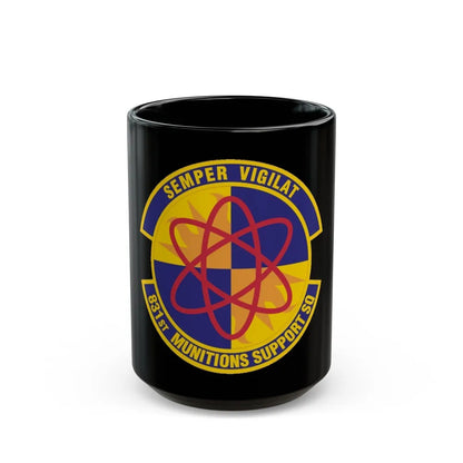 831st Munitions Support Squadron (U.S. Air Force) Black Coffee Mug-15oz-Go Mug Yourself