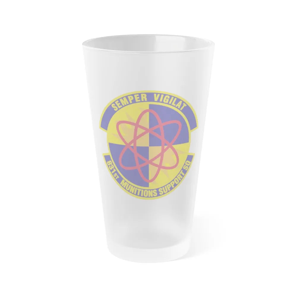 831st Munitions Support Squadron (U.S. Air Force) Frosted Pint Glass 16oz-16oz-Frosted-Go Mug Yourself