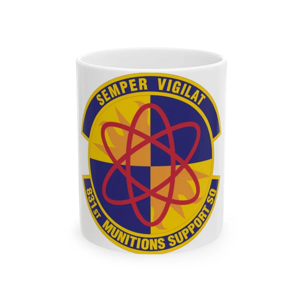 831st Munitions Support Squadron (U.S. Air Force) White Coffee Mug-11oz-Go Mug Yourself