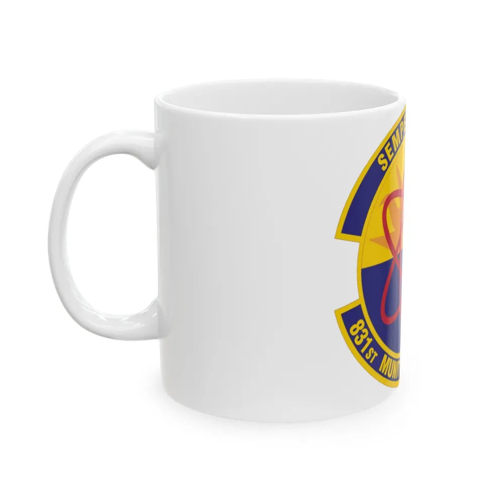 831st Munitions Support Squadron (U.S. Air Force) White Coffee Mug-Go Mug Yourself