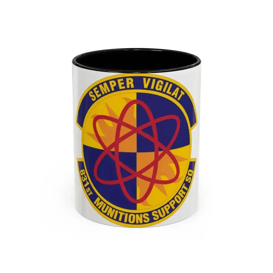 831st Munitions Support Squadron (U.S. Air Force) Accent Coffee Mug 11oz Black - Go Mug Yourself