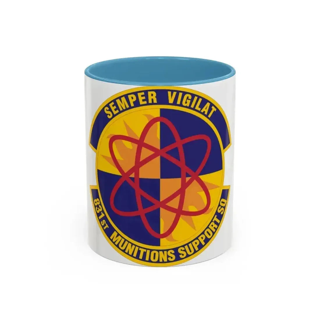 831st Munitions Support Squadron (U.S. Air Force) Accent Coffee Mug 11oz Light Blue - Go Mug Yourself