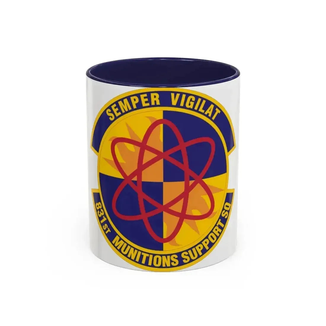 831st Munitions Support Squadron (U.S. Air Force) Accent Coffee Mug 11oz Navy - Go Mug Yourself