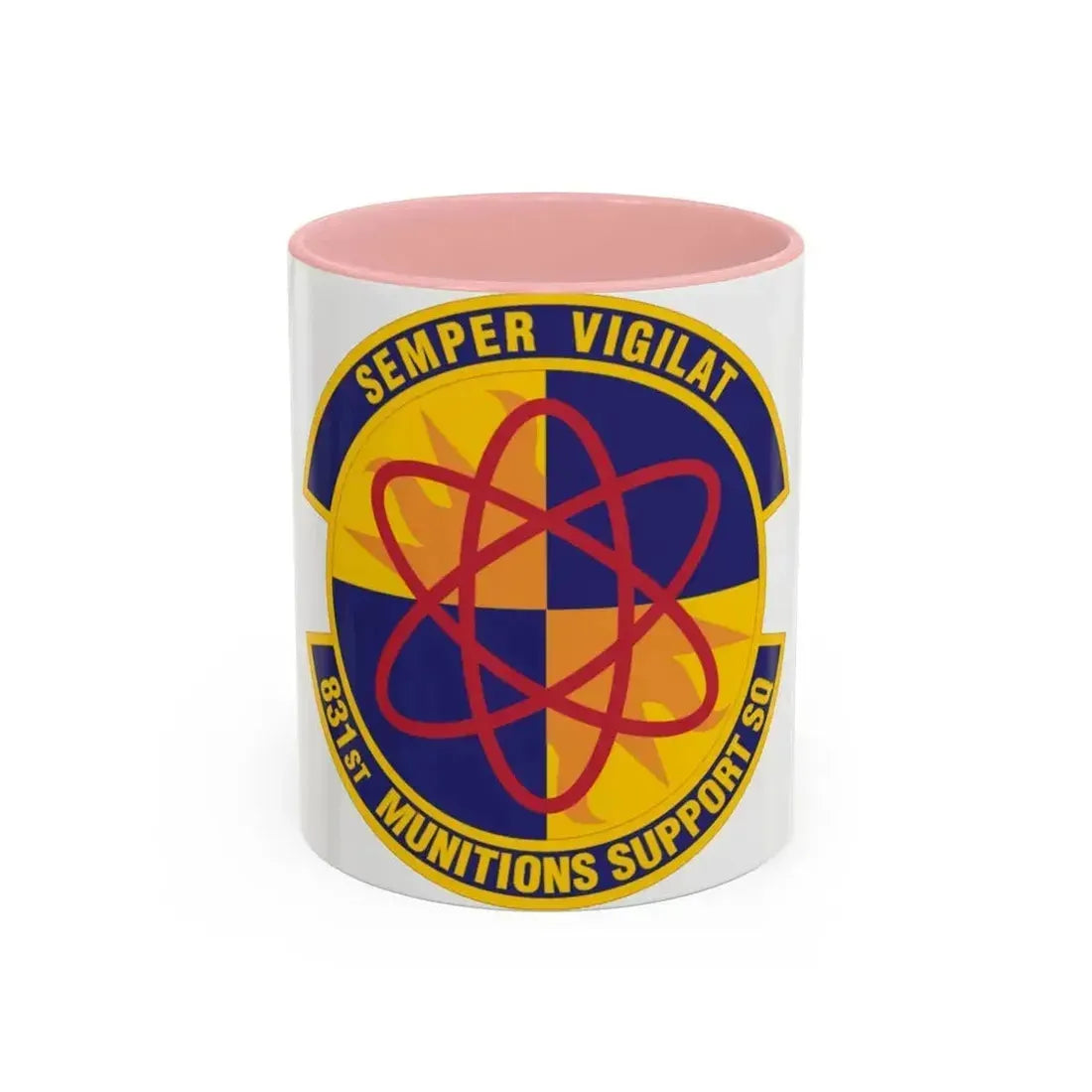 831st Munitions Support Squadron (U.S. Air Force) Accent Coffee Mug 11oz Pink - Go Mug Yourself