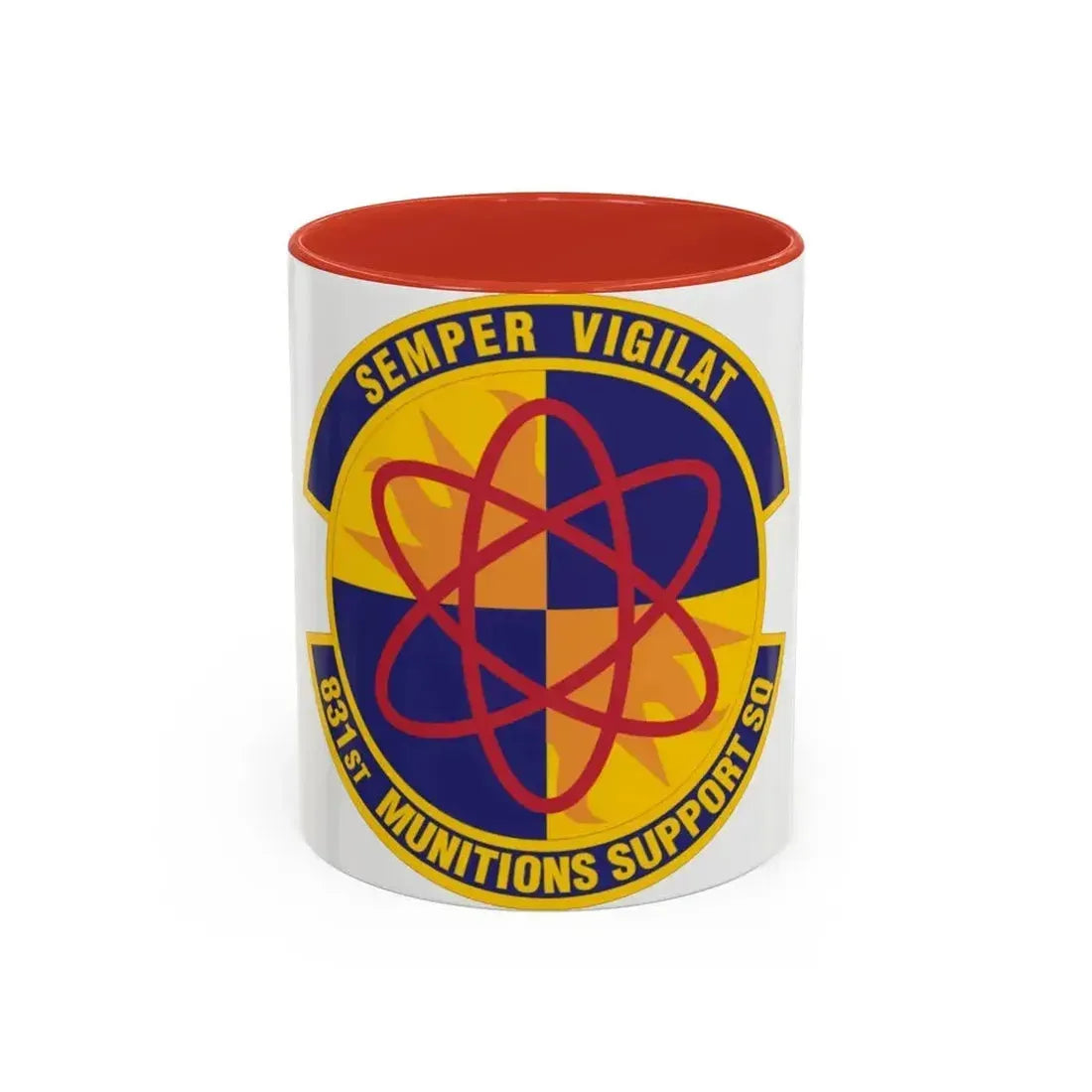 831st Munitions Support Squadron (U.S. Air Force) Accent Coffee Mug 11oz Red - Go Mug Yourself