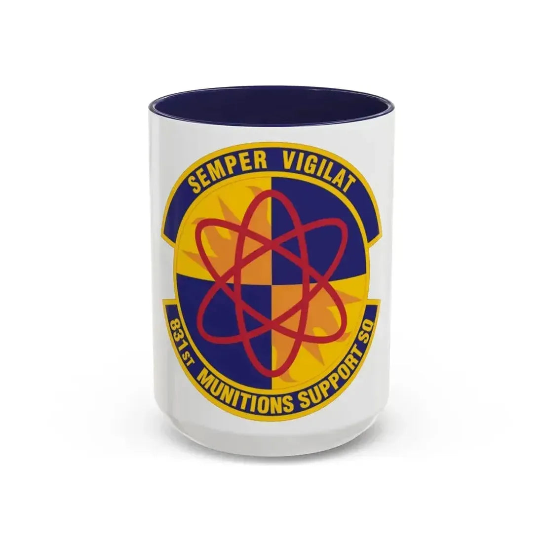 831st Munitions Support Squadron (U.S. Air Force) Accent Coffee Mug 15oz Navy - Go Mug Yourself