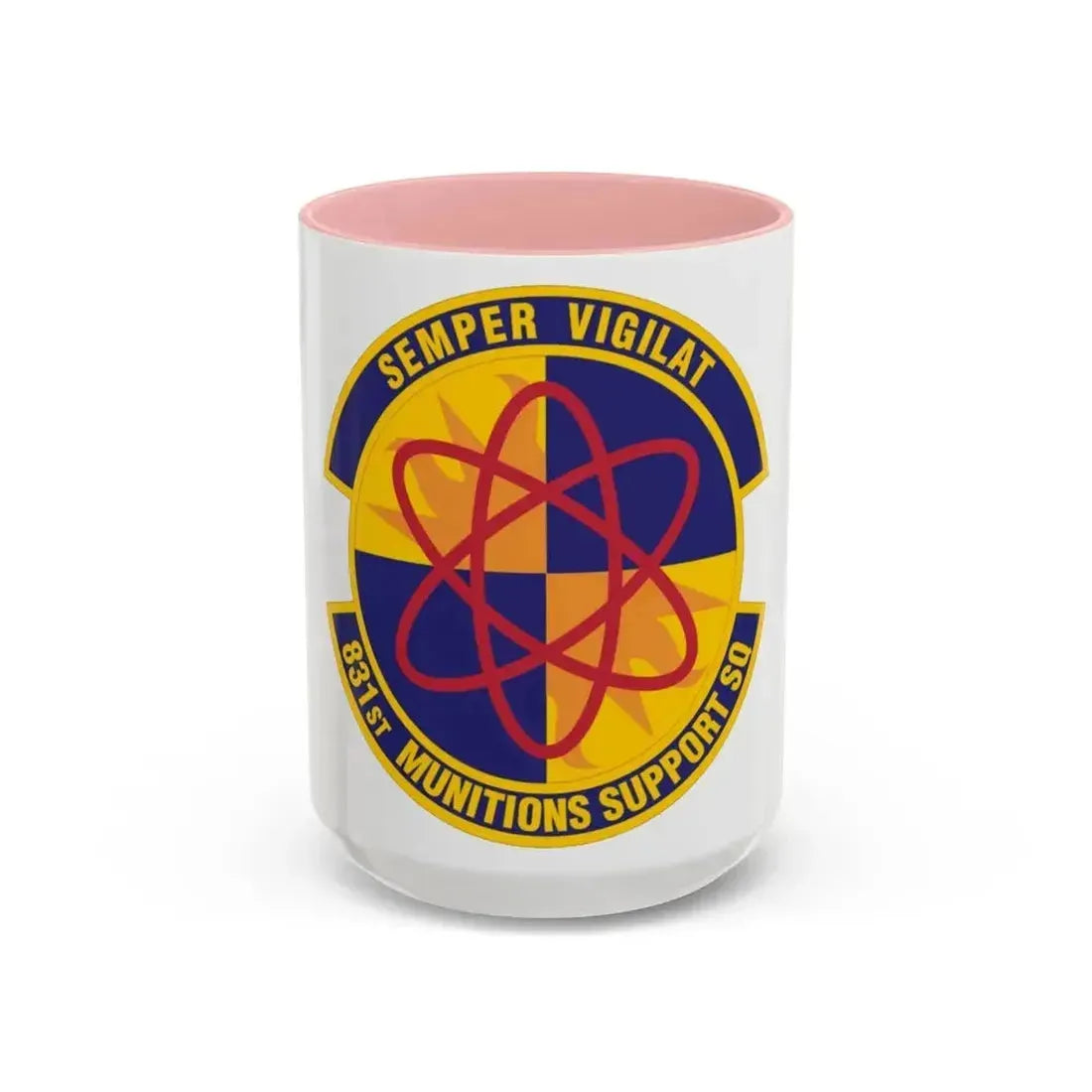 831st Munitions Support Squadron (U.S. Air Force) Accent Coffee Mug 15oz Pink - Go Mug Yourself