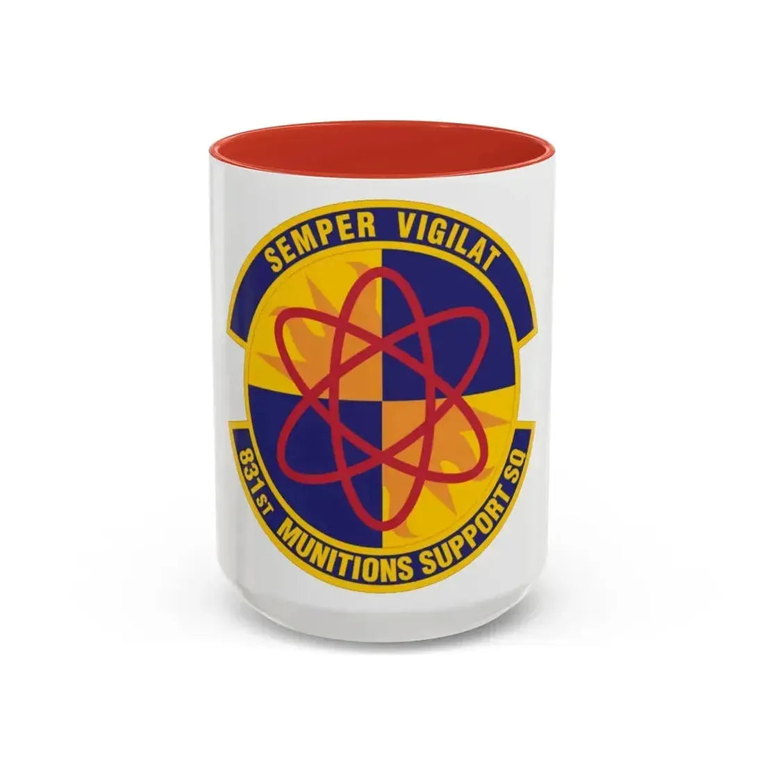 831st Munitions Support Squadron (U.S. Air Force) Accent Coffee Mug 15oz Red - Go Mug Yourself