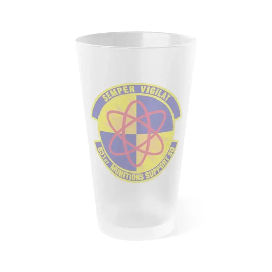 831st Munitions Support Squadron (U.S. Air Force) Frosted Pint Glass 16oz 16oz Frosted - Go Mug Yourself