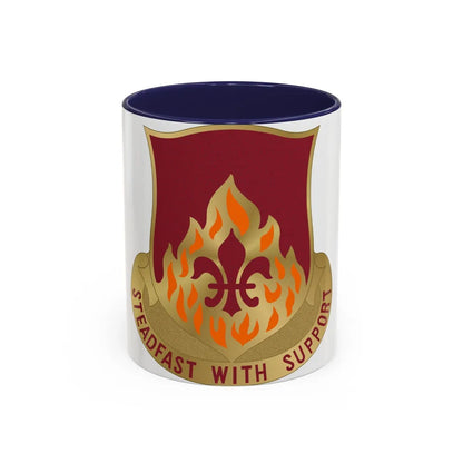 832 Ordnance Battalion (U.S. Army) Accent Coffee Mug-11oz-Navy-Go Mug Yourself