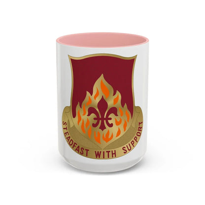 832 Ordnance Battalion (U.S. Army) Accent Coffee Mug-15oz-Pink-Go Mug Yourself