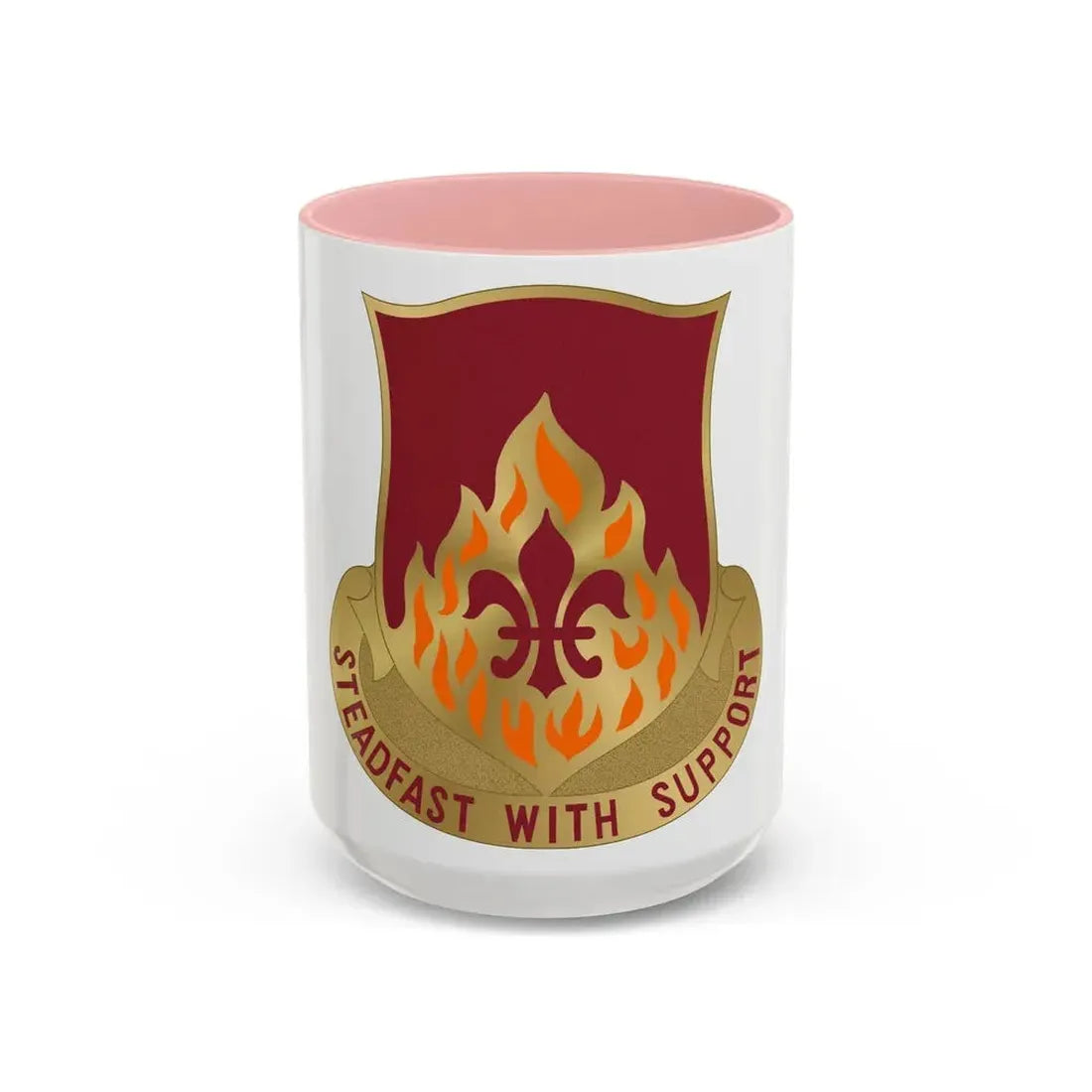 832 Ordnance Battalion (U.S. Army) Accent Coffee Mug 15oz Pink - Go Mug Yourself