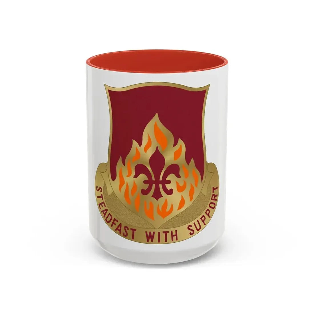 832 Ordnance Battalion (U.S. Army) Accent Coffee Mug 15oz Red - Go Mug Yourself