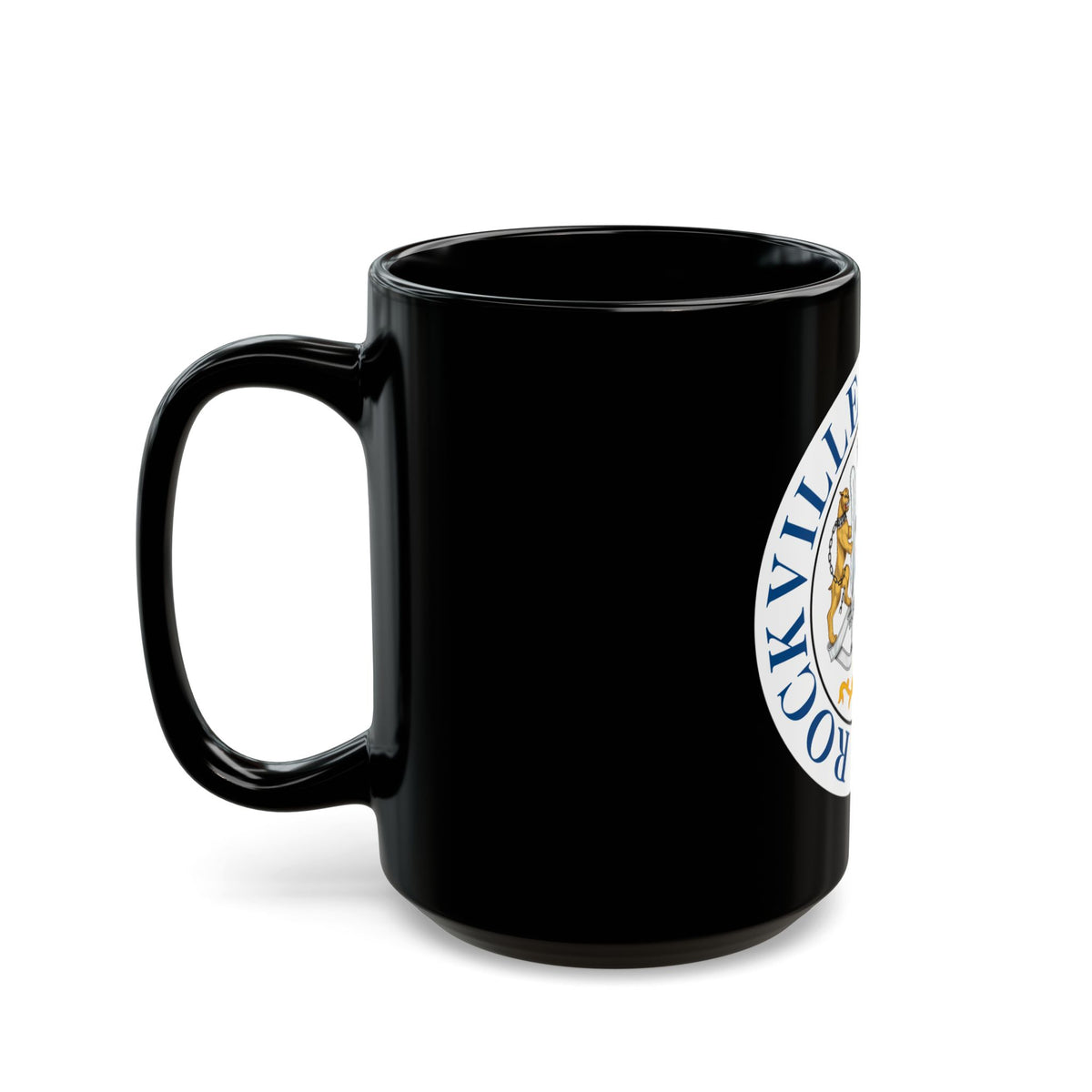 Seal of Rockville Maryland - Black Coffee Mug