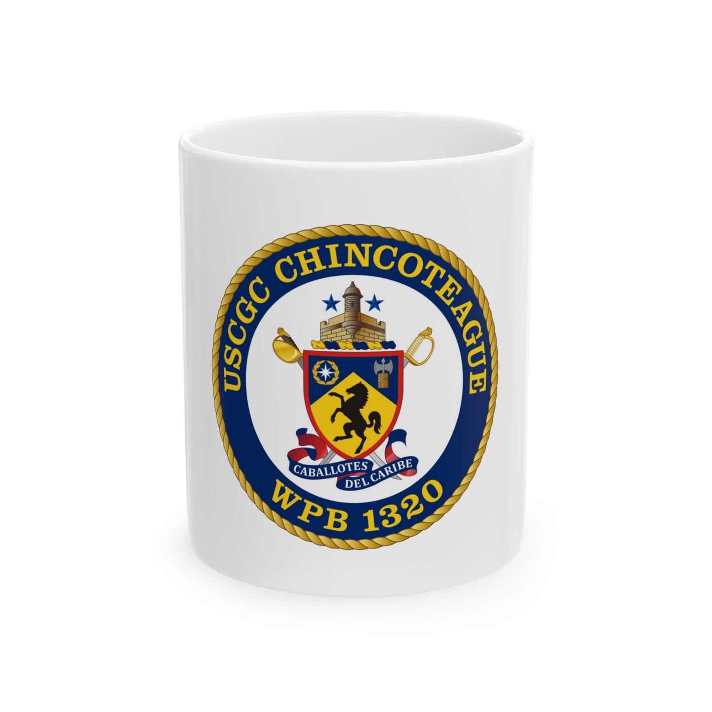 USCGC Chincoteague WPB 1320 (U.S. Coast Guard) White Coffee Mug