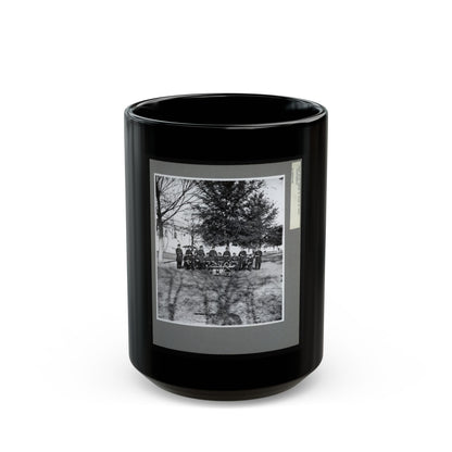 Band Group Seated Behind Their Instruments (U.S. Civil War) Black Coffee Mug