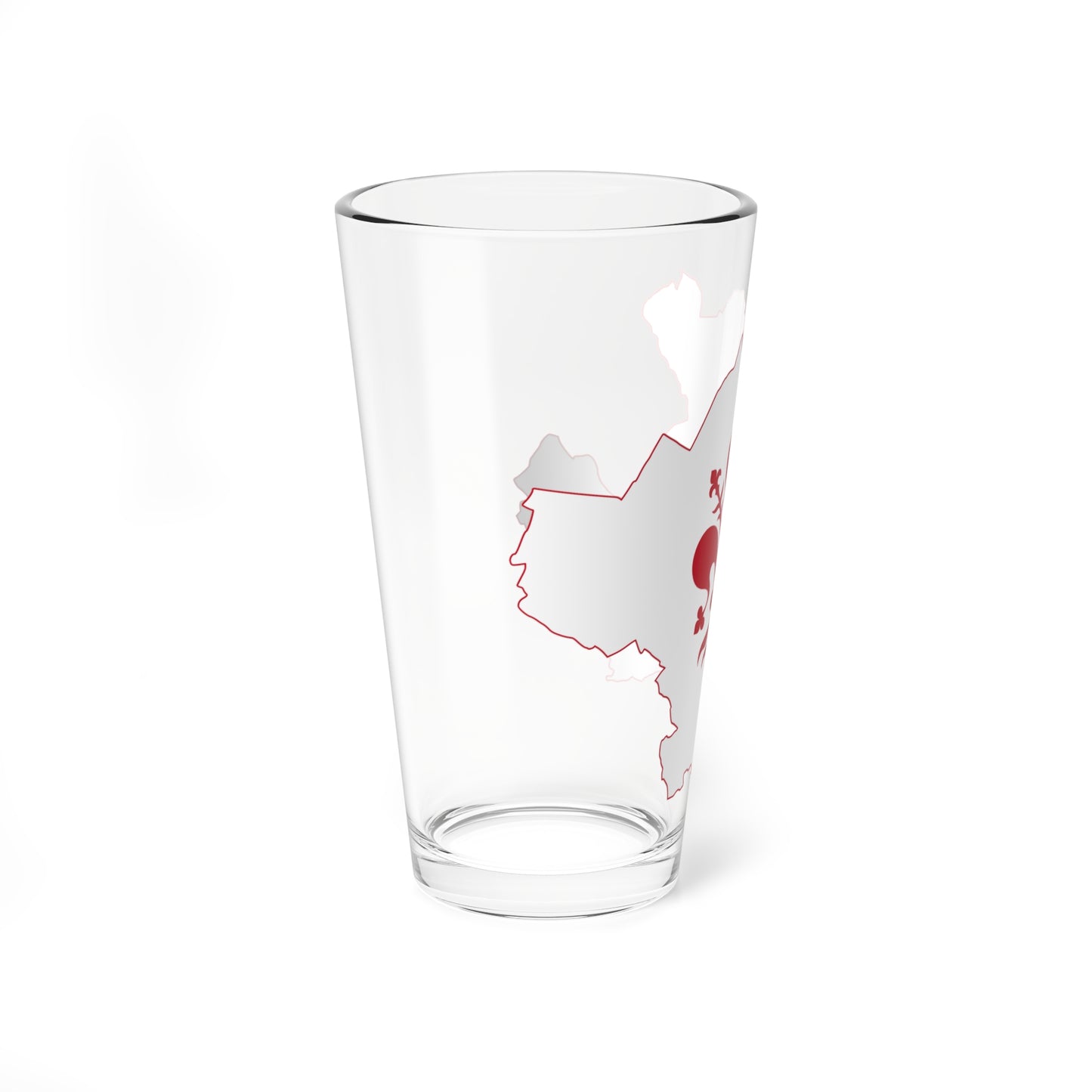 Flag map of Florence (Italy) Pint Glass 16oz