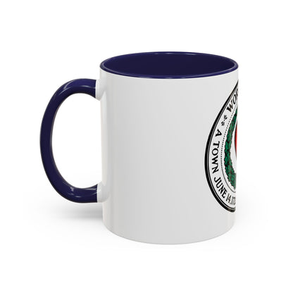 Seal of Worcester Massachusetts - Accent Coffee Mug