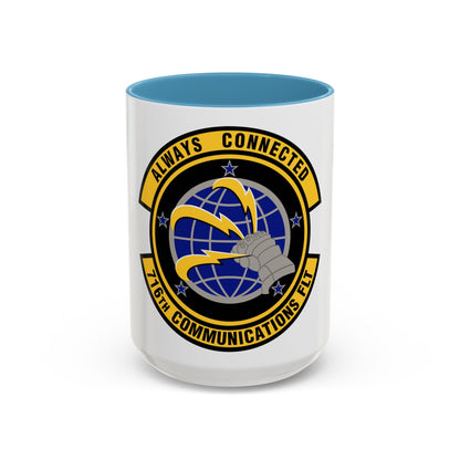 716th Communications Flight (U.S. Air Force) Accent Coffee Mug