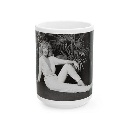 Ingrid Pitt #114 (Vintage Female Icon) White Coffee Mug-15oz-Go Mug Yourself