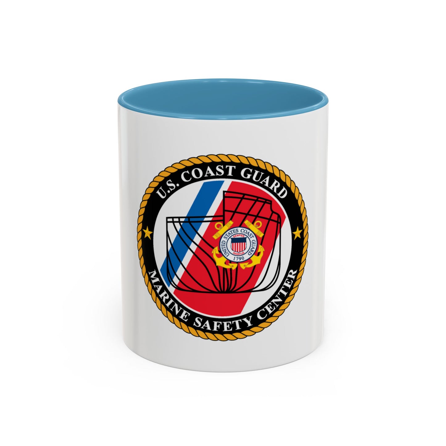 USCG MARINE SAFETY CENTER (U.S. Coast Guard) Accent Coffee Mug