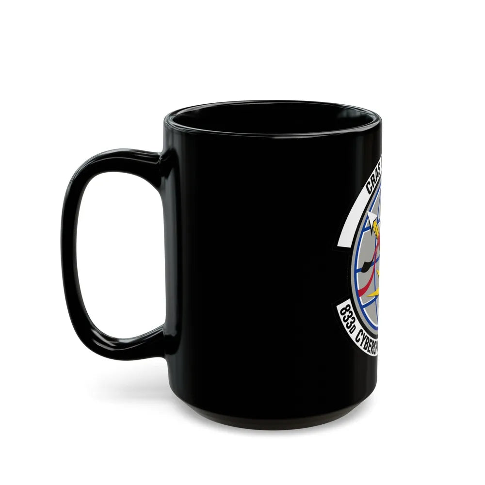 833 Cyberspace Operations Squadron ACC (U.S. Air Force) Black Coffee Mug-Go Mug Yourself