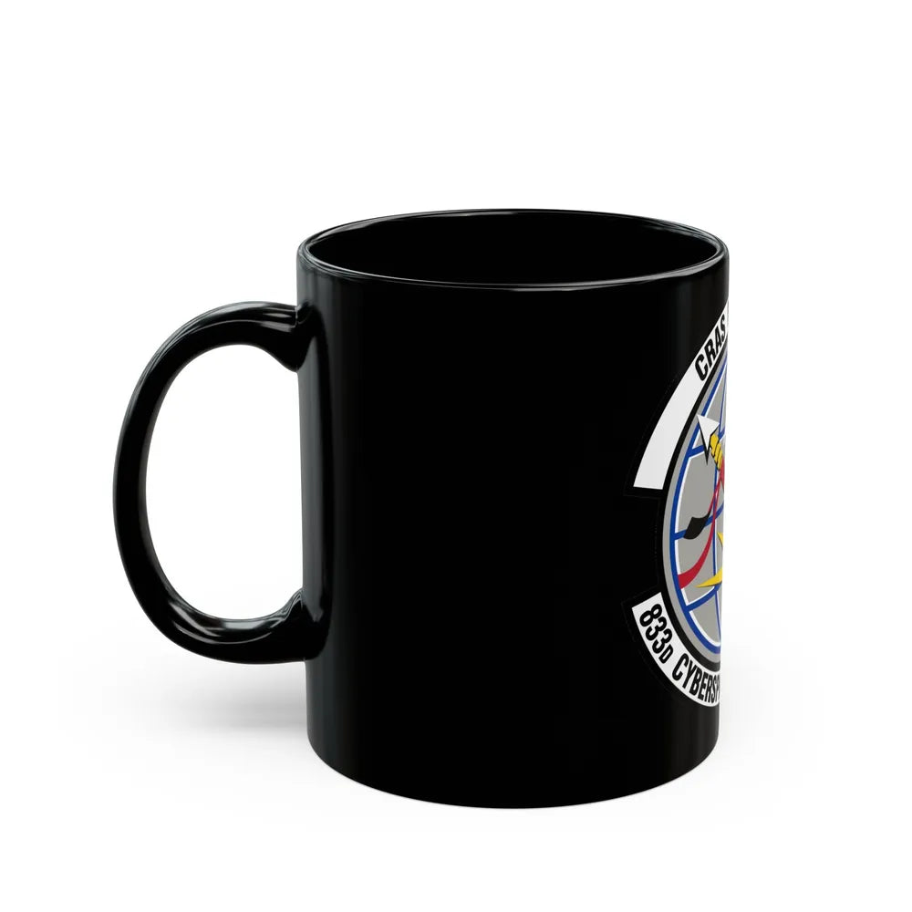 833 Cyberspace Operations Squadron ACC (U.S. Air Force) Black Coffee Mug-Go Mug Yourself