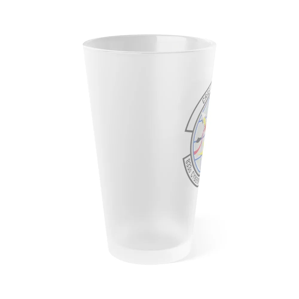 833 Cyberspace Operations Squadron ACC (U.S. Air Force) Frosted Pint Glass 16oz-Go Mug Yourself