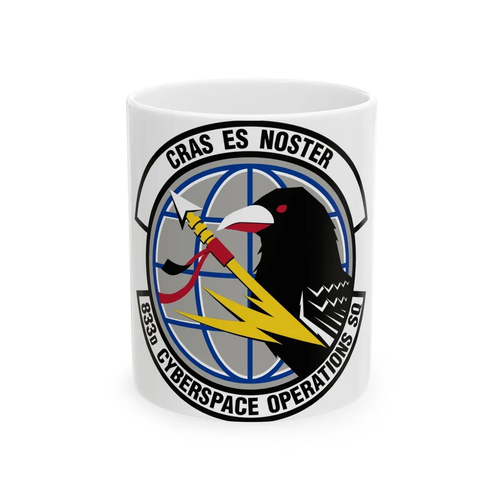 833 Cyberspace Operations Squadron ACC (U.S. Air Force) White Coffee Mug-11oz-Go Mug Yourself