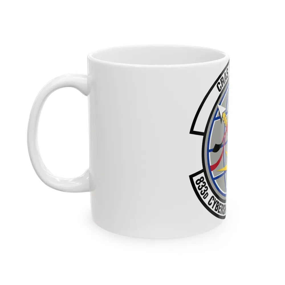 833 Cyberspace Operations Squadron ACC (U.S. Air Force) White Coffee Mug-Go Mug Yourself