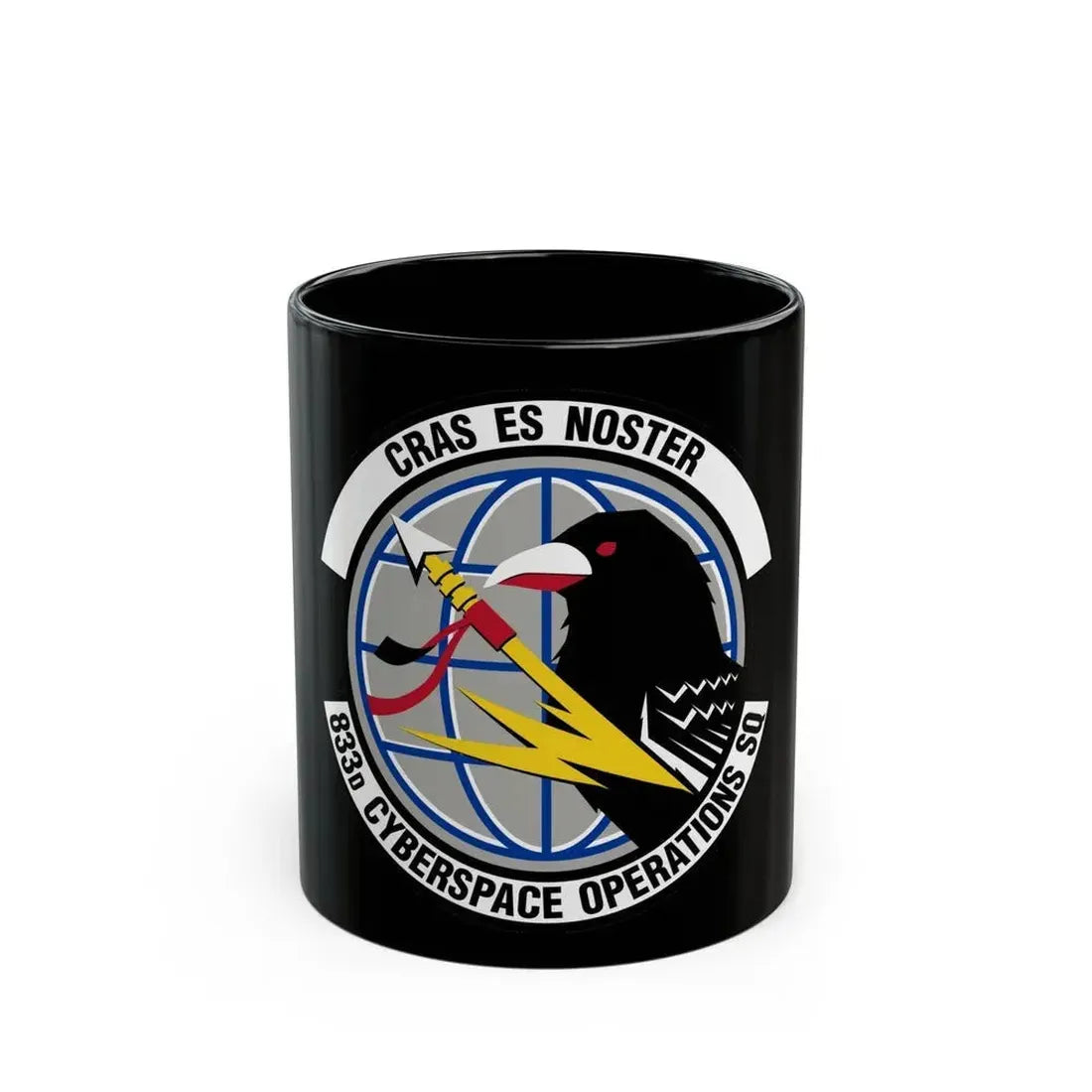 833 Cyberspace Operations Squadron ACC (U.S. Air Force) Black Coffee Mug 11oz - Go Mug Yourself