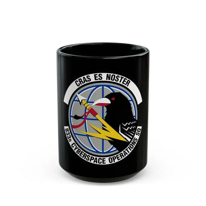 833 Cyberspace Operations Squadron ACC (U.S. Air Force) Black Coffee Mug 15oz - Go Mug Yourself