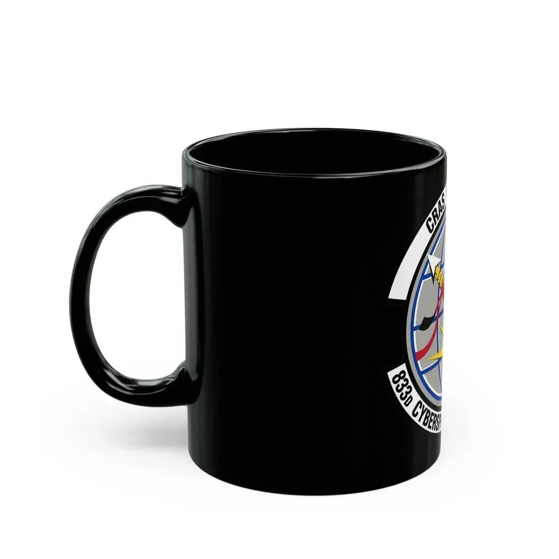 833 Cyberspace Operations Squadron ACC (U.S. Air Force) Black Coffee Mug - Go Mug Yourself