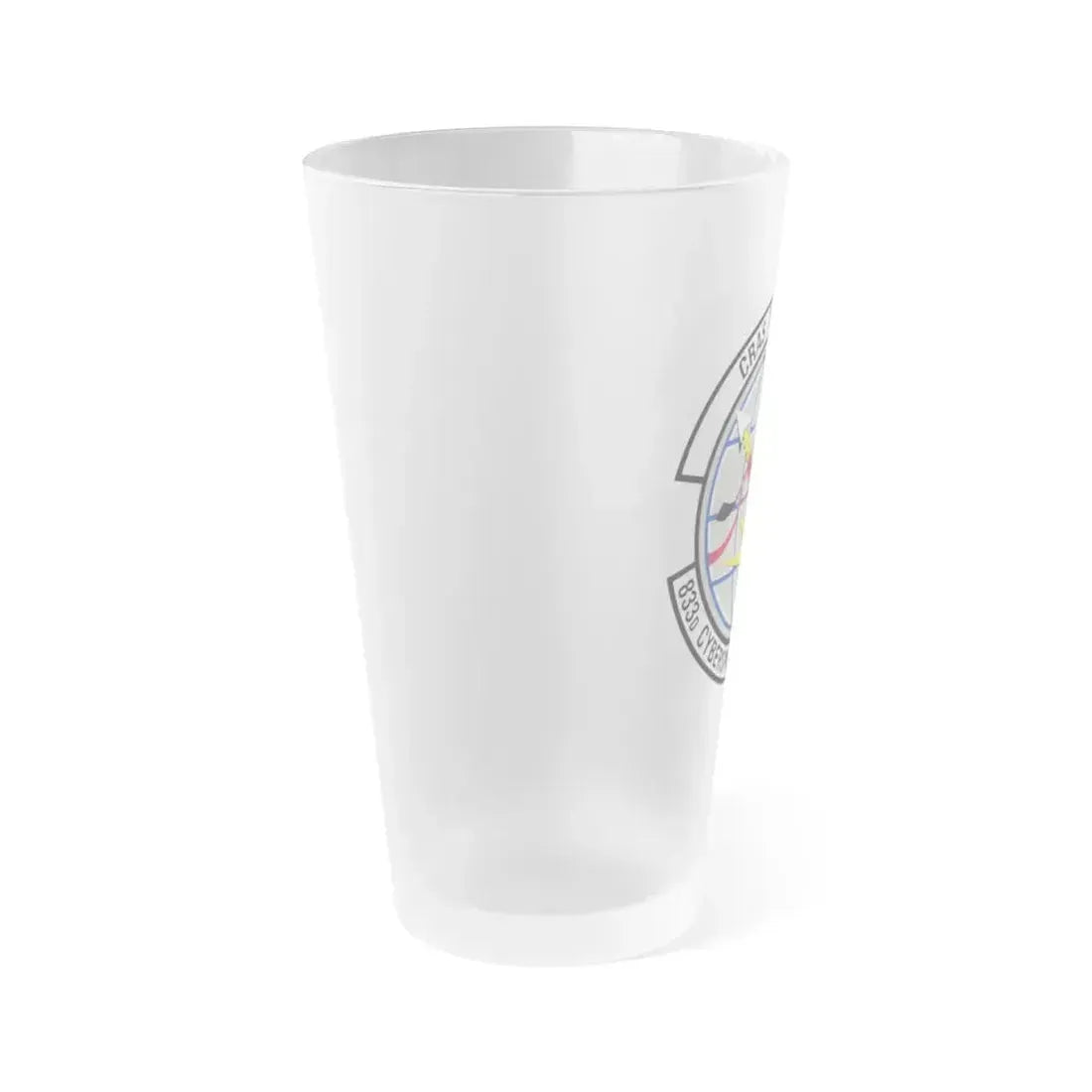 833 Cyberspace Operations Squadron ACC (U.S. Air Force) Frosted Pint Glass 16oz - Go Mug Yourself