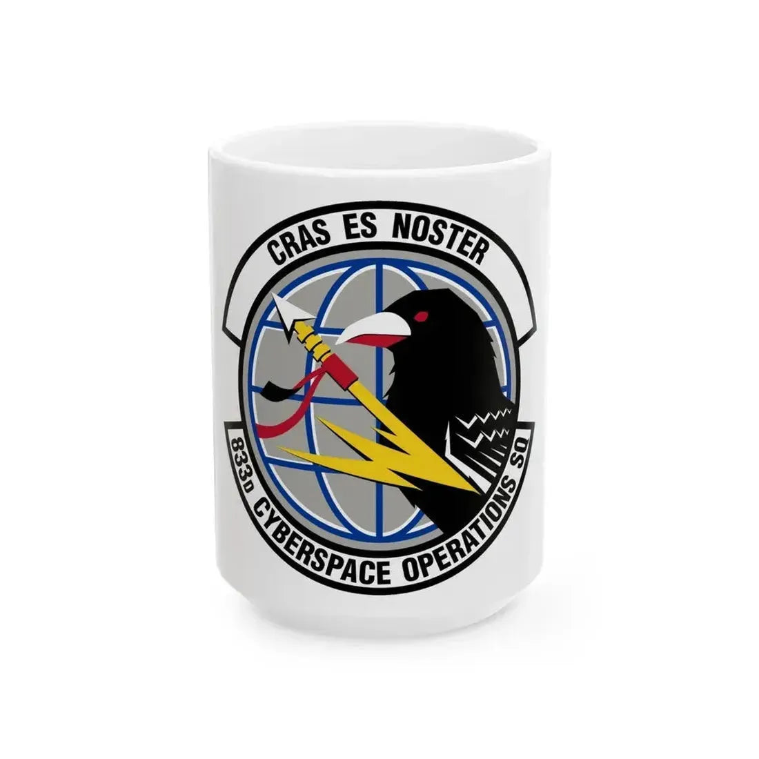 833 Cyberspace Operations Squadron ACC (U.S. Air Force) White Coffee Mug 15oz - Go Mug Yourself