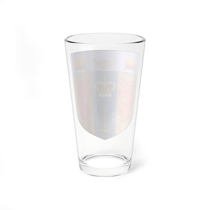 Shield of Kings College London (United Kingdom) (Coat of Arms) Pint Glass 16oz